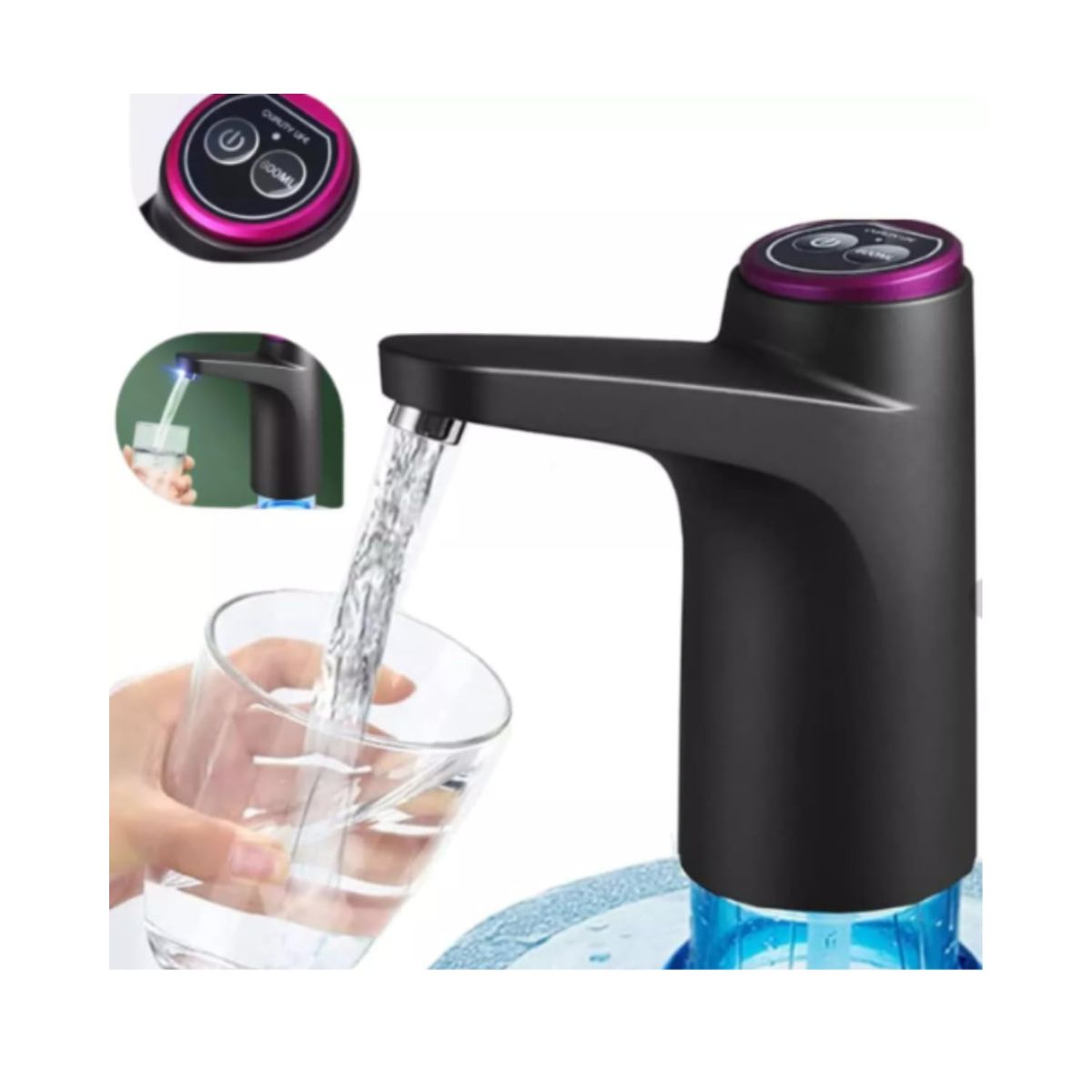 Bomba Elétrica Inteligente De Água Recarregável Usb Galões Bomba Elétrica Inteligente De Água Recarregável Usb Galões